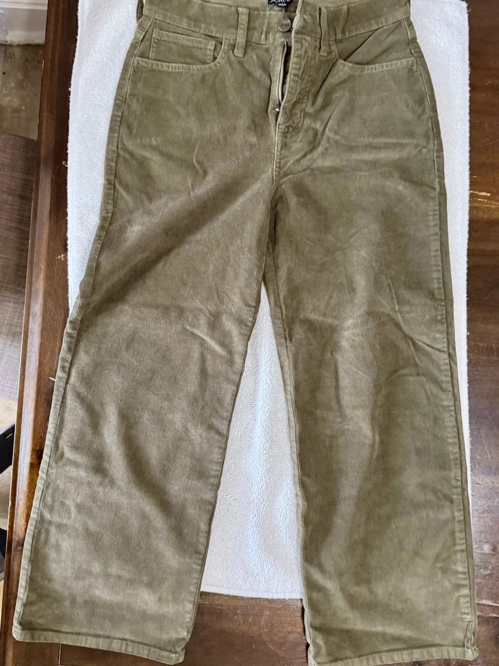 J. Crew Olive Corduroy Pants
